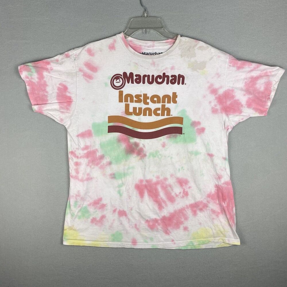 Maruchan Instant Lunch T-Shirt Top Size 2X Ramen Cup Noodles Tie Dye Merch